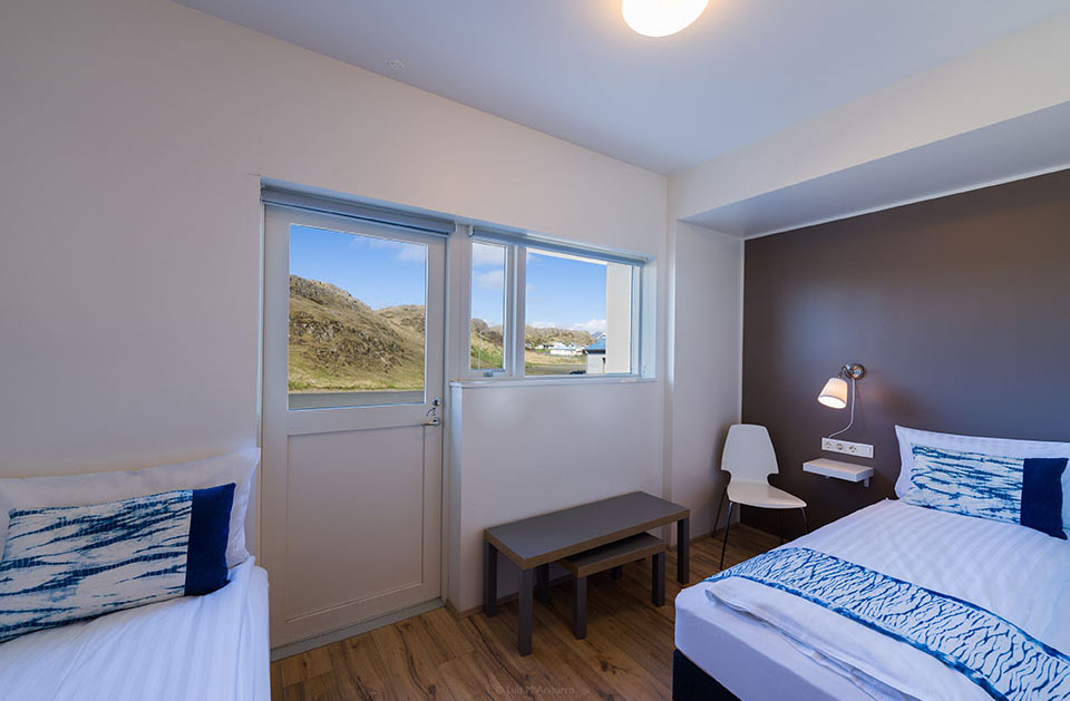 Salthús twin room with disabled access/tveggja manna herbergi með hjólastólaaðgangi