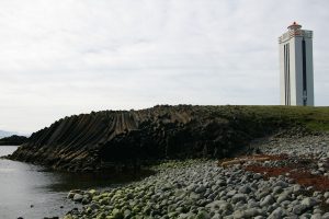 Kalfshamarsvik and lighthouse