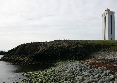 Kalfshamarsvik and lighthouse
