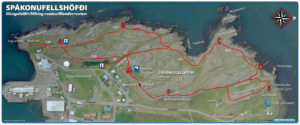 Map of Spákonufellshöfði